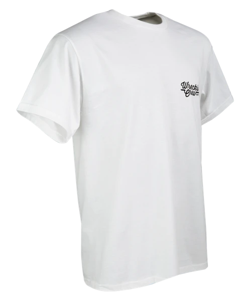 T-Shirts White - Black Print